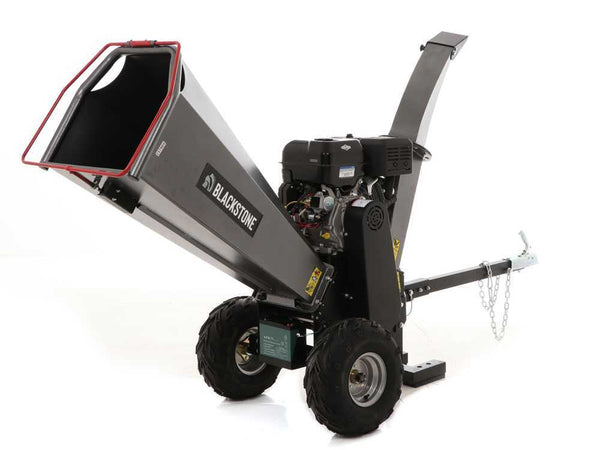 Broyeur de branches thermique Blackstone BC 1500 BSE moteur essence B&S XR2100 de 13.5 CV-Neuf - Machines Agricoles Brunet