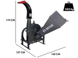 Broyeur à tracteur Blackstone BTC 100-PLUS - transmission par courroie-Neuf - Machines Agricoles Brunet