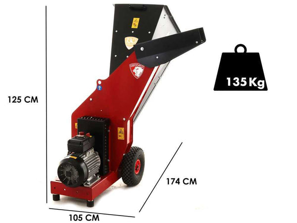 Broyeur avec moteur électrique Ceccato Tritone Maxi Electric - Triphasé 7.5 CV-Neuf - Machines Agricoles Brunet