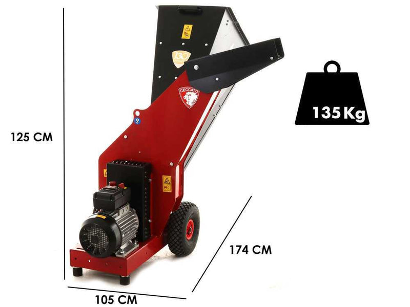Broyeur avec moteur électrique Ceccato Tritone Maxi Electric - Triphasé 7.5 CV-Neuf - Machines Agricoles Brunet