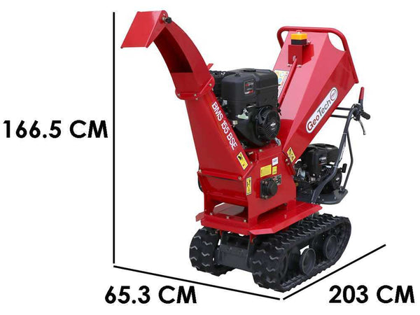 Broyeur autotracté sur brouette à chenilles GeoTech-Pro BMS155 BS - Moteur B&S XR2100 - 7/15 CV-Neuf - Machines Agricoles Brunet