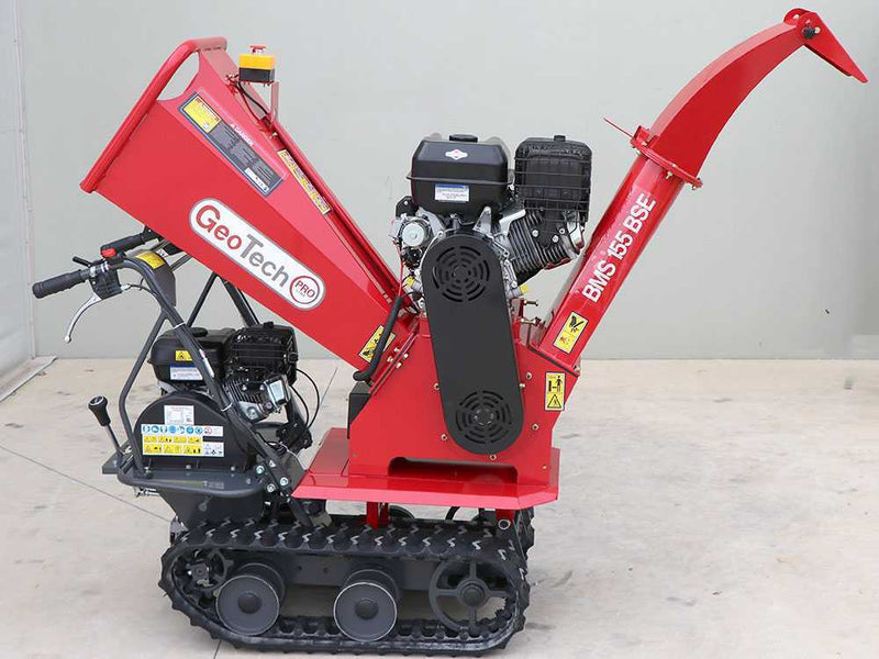 Broyeur autotracté sur brouette à chenilles GeoTech-Pro BMS155 BS - Moteur B&S XR2100 - 7/15 CV-Neuf - Machines Agricoles Brunet