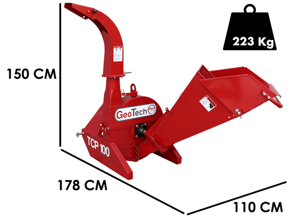 Broyeur de branches à tracteur GeoTech Pro TCP 100-Neuf - Machines Agricoles Brunet