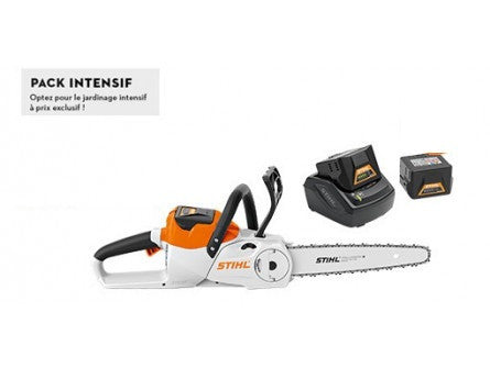 TRONÇONNEUSE STIHL MSA 120 C-B PACK INTENSIF AVEC 2 X AK 20 + AL 101 - Machines Agricoles Brunet