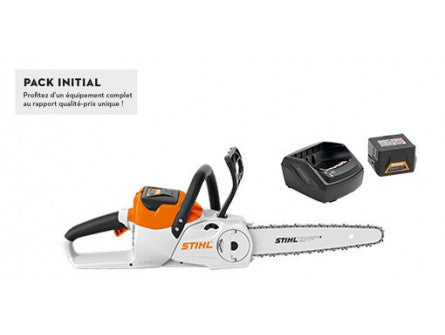TRONÇONNEUSE STIHL MSA 140 C-B PACK INITIAL AVEC AK 30 + AL 101 - Machines Agricoles Brunet